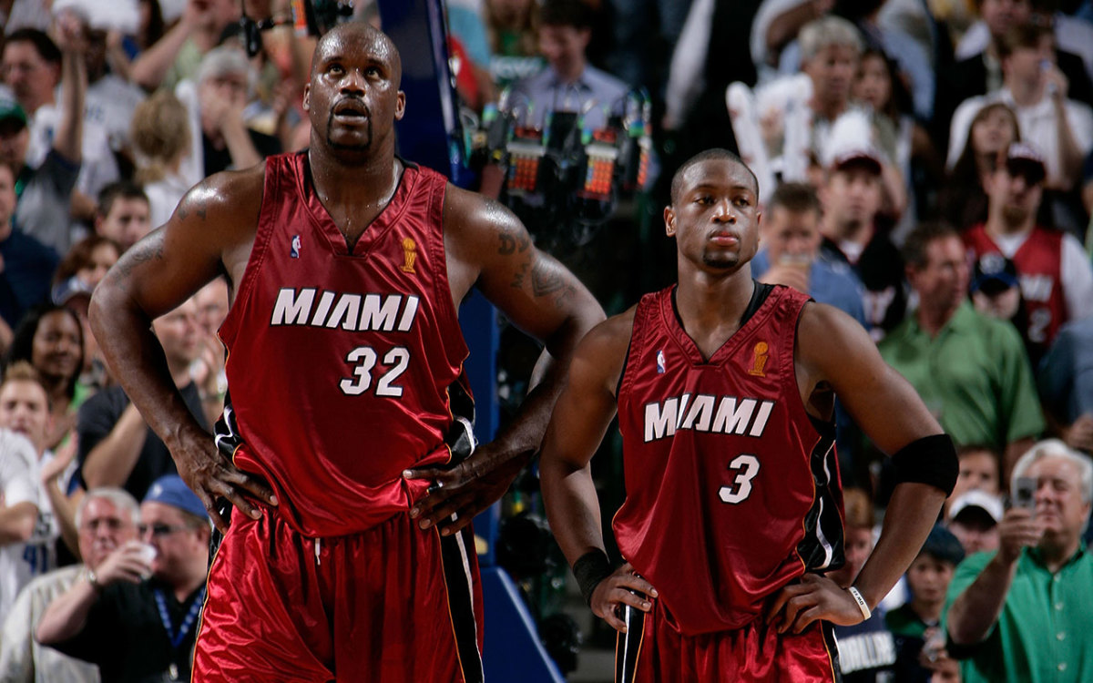 Shaquille O'Neal and Dwyane Wade