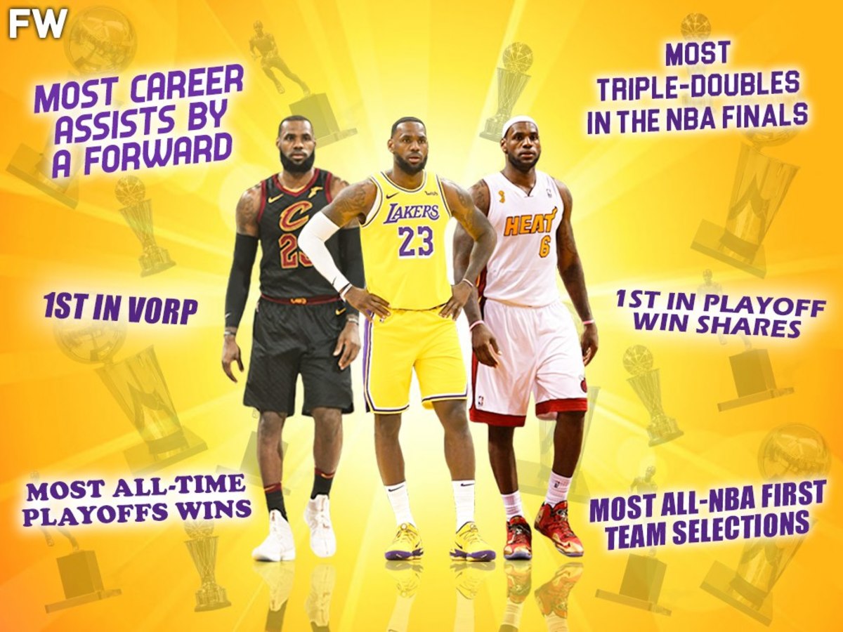Every Single NBA Record Held By LeBron James Most Playoff Wins, Most Triple-Doubles In The NBA Finals, Most All-NBA Selections, And More