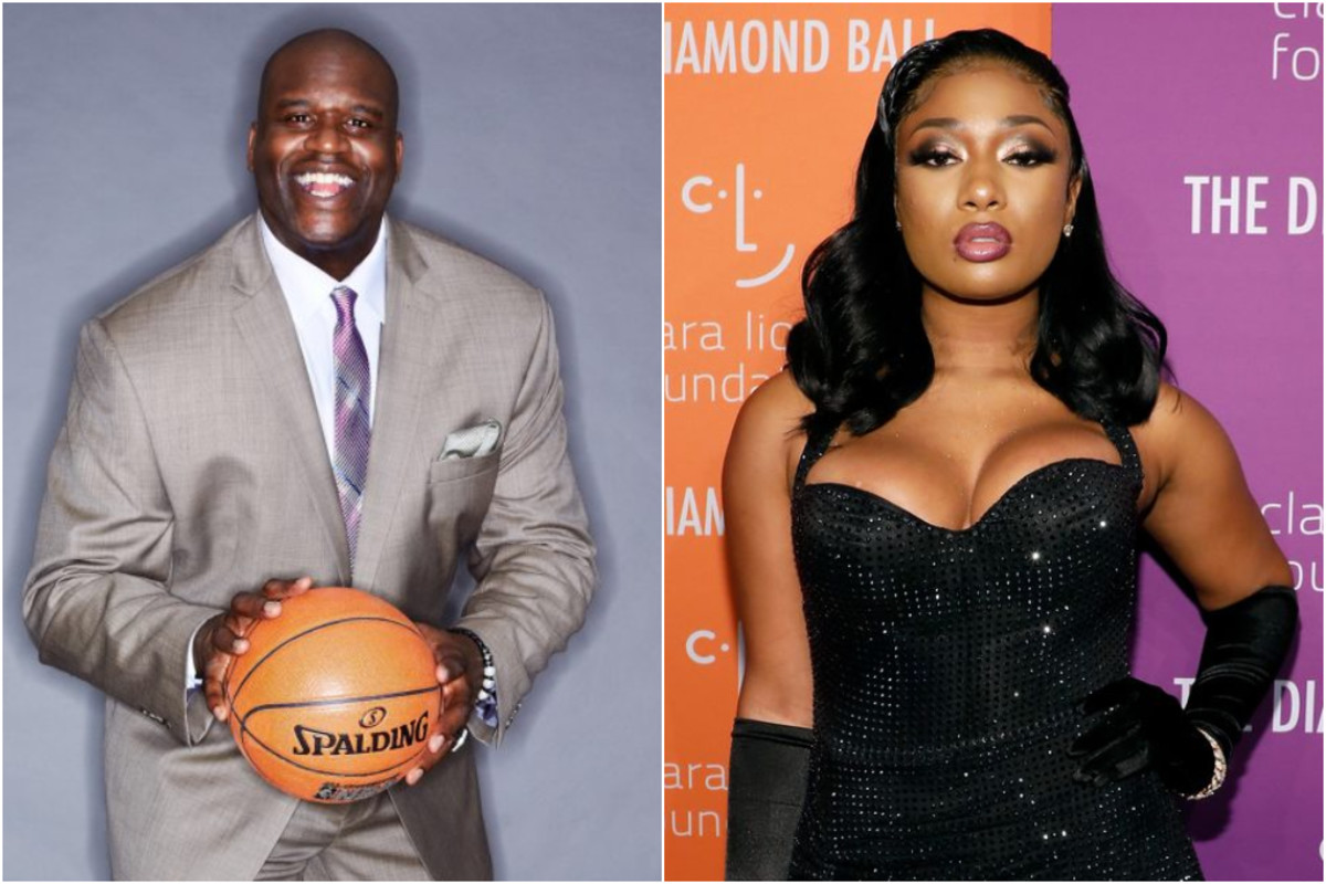 Shaquille O'Neal Hilariously Shoots His Shot With Rapper Megan Thee Stallion: "Watching that booty"