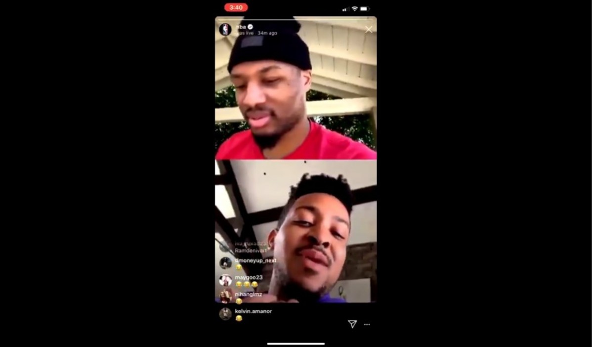 Video: CJ McCollum Hilariously Trolls Jamal Murray On Instagram Live