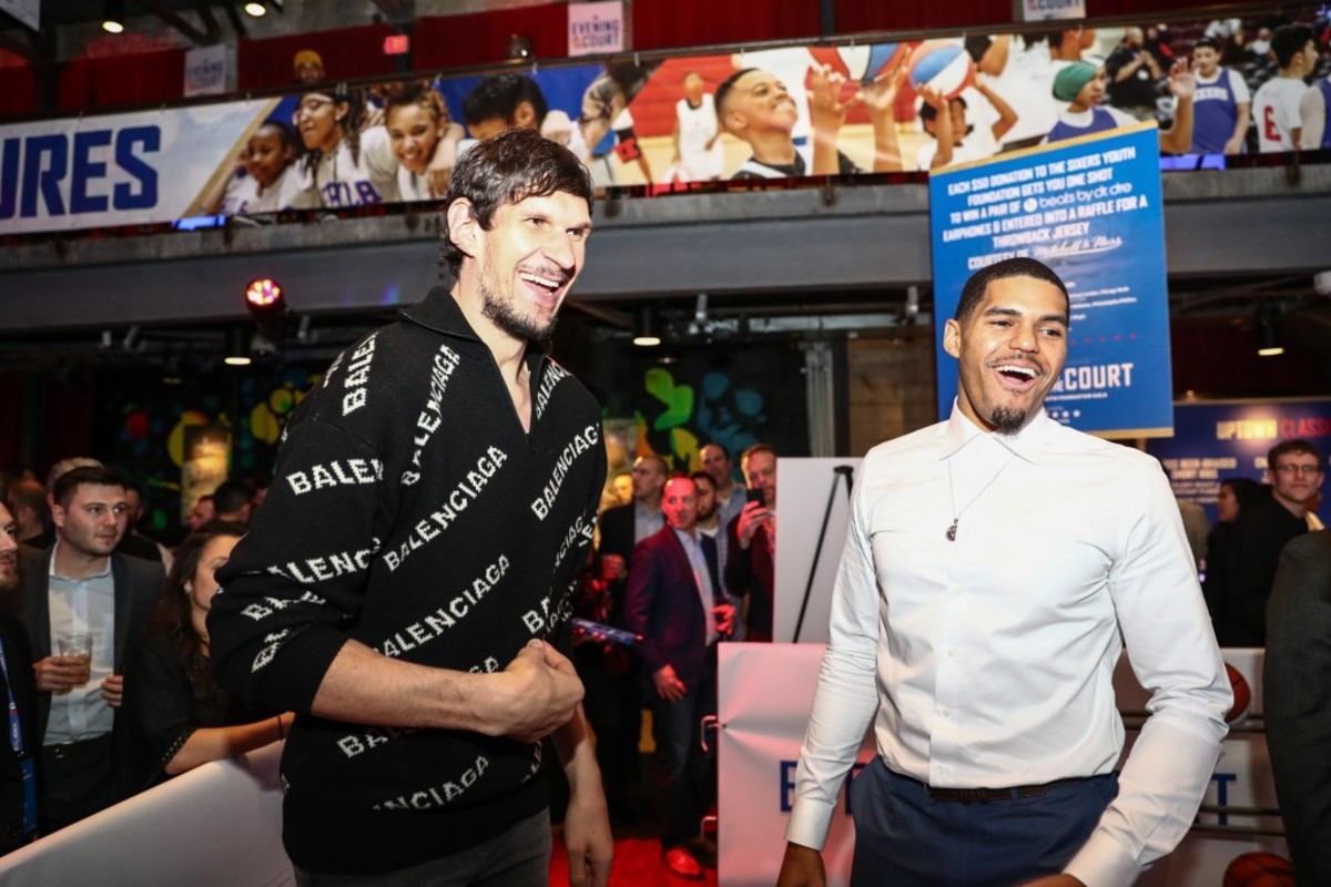 Boban Marjanovic Compares Tobias Harris With His Wife: "We're Different But We're The Same. It's The Same Relationship With My Wife. We Don't Watch The Same Movies, Listen To The Same Music, But Together We Make One Great Person."