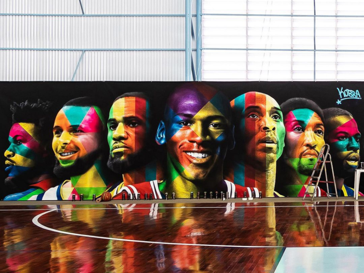 Neymar Jr Shows Incredible Court Mural: The Three GOATs Are Featured ...