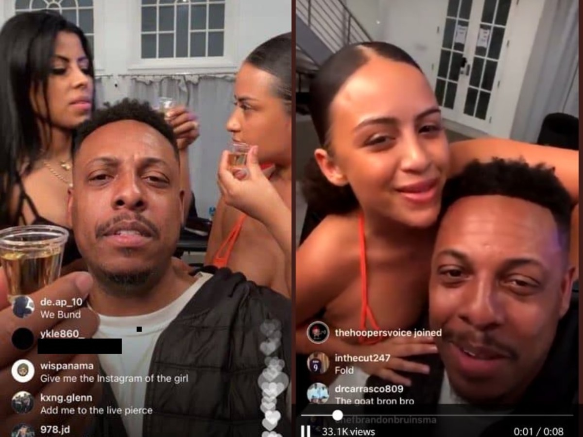 Paul Pierce Was Wildin' On IG Live With A Bunch Hot Girls Dancing Around Him