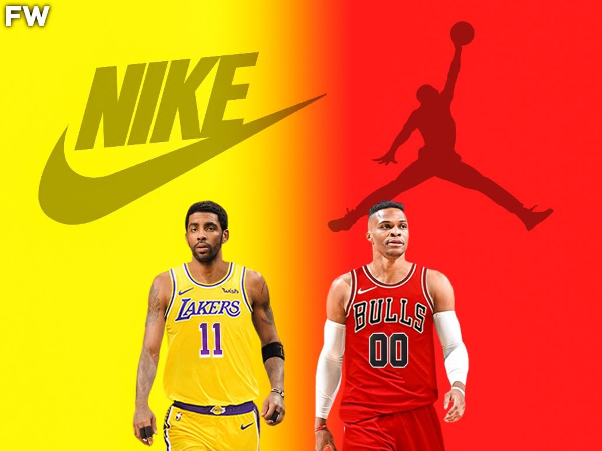 Notebook Vertolking Noodlottig The Duel Of Two Superteams: Nike Players vs. Jordan Players - Fadeaway World