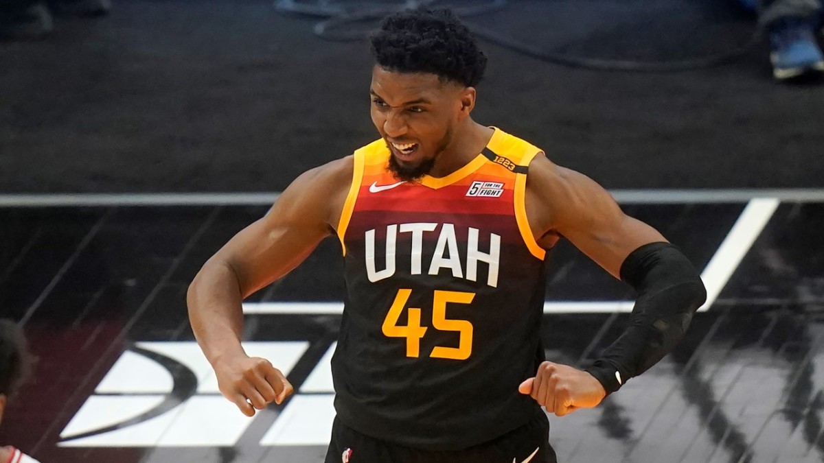 Stg I thought he was 5”9 or sum when he first got popular 💀💀 #nba #b, donovan mitchell arms