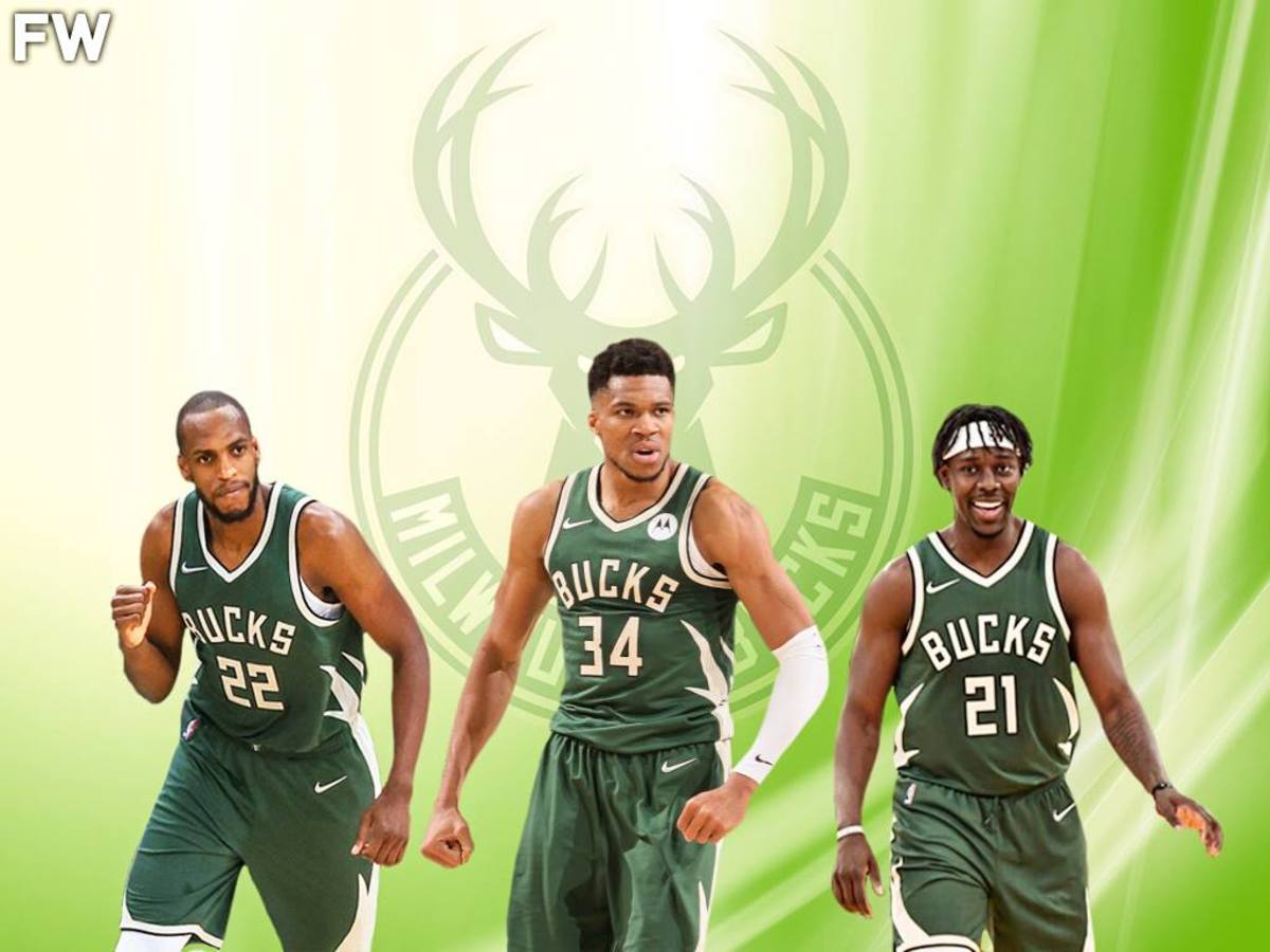 Giannis Antetokounmpo On What It Takes To Win A Championship: "I'm Tired. I Look Next To Me, Khris Is Tired, And Jrue Is Tired... That's Why You Want To Hug Them, Put Your Arm Around Them And Say 'We Got This, We Got This Together.'"