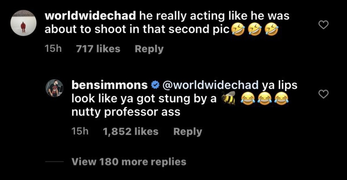 Ben Simmons Fires Back At Fan Trolling His Shot: “Ya Lips Look Like Ya ...