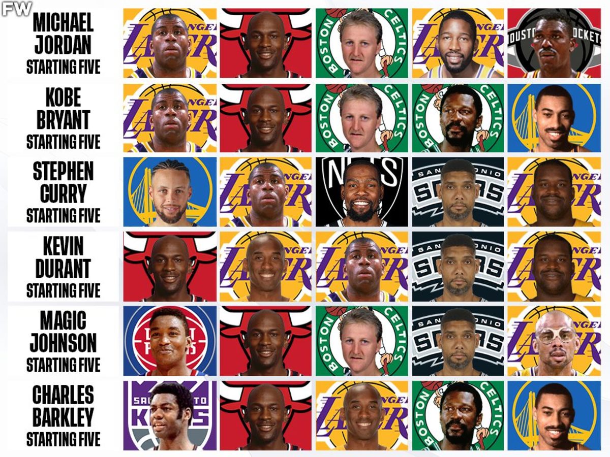 NBA Legends And Players Share Their Top 5 Greatest Players And All-Time Starting Five