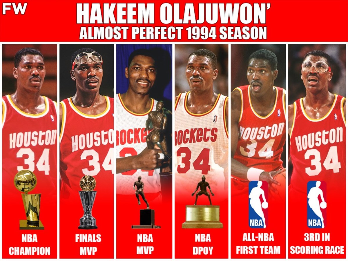 Hakeem Olajuwon' Almost Perfect Season In 1994: Missed Scoring Award By 2.5 Points
