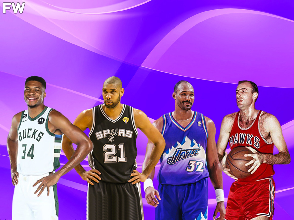 Giannis Antetokounmpo, Tim Duncan, Karl Malone, Bob Pettit