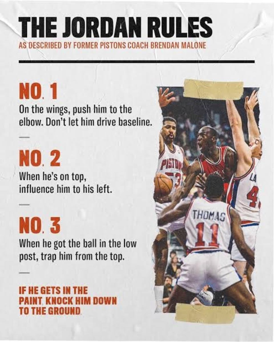 Former Pistons Coach Described The Jordan Rules And Bad Boys' 4-Step Defensive Strategy Against Michael Jordan