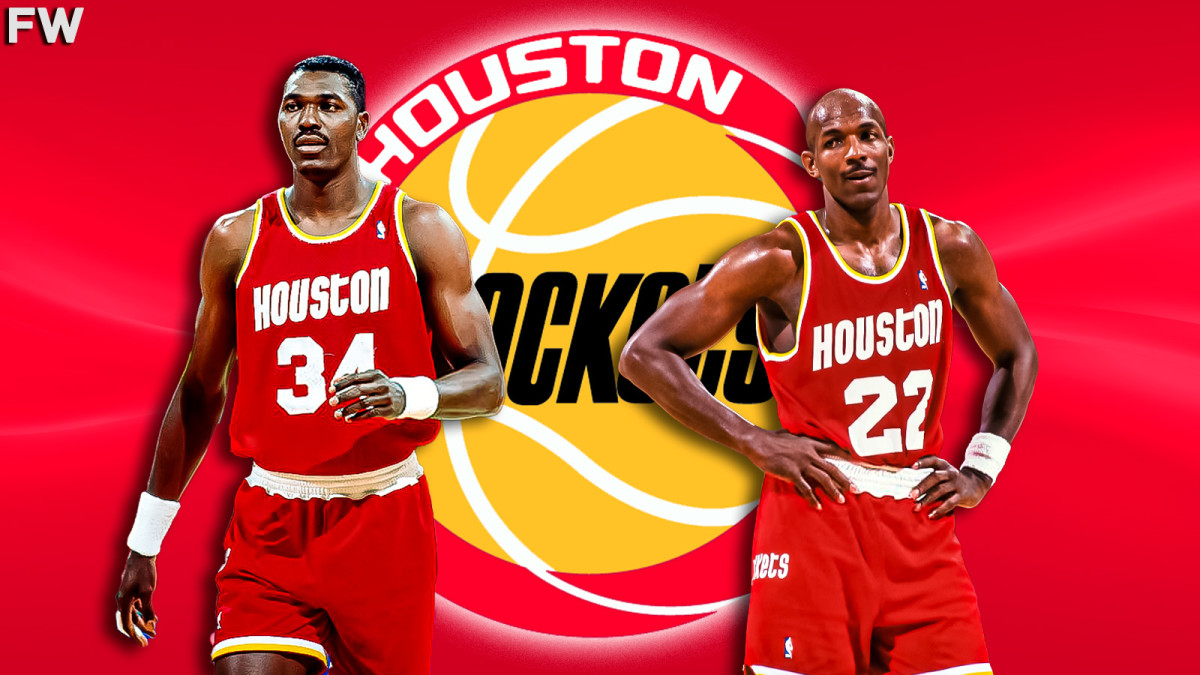 Hakeem Olajuwon and Clyde Drexler