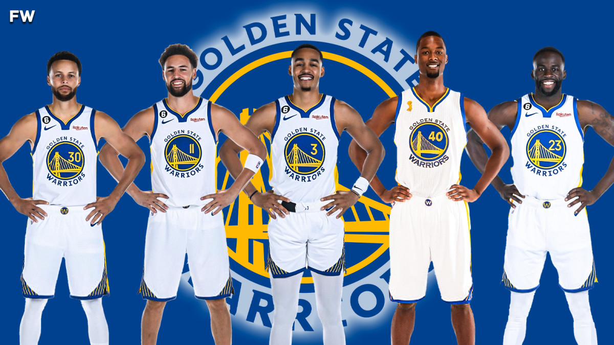 Stephen Curry, Klay Thompson, Jordan Poole, Harrison Barnes, Draymond Green