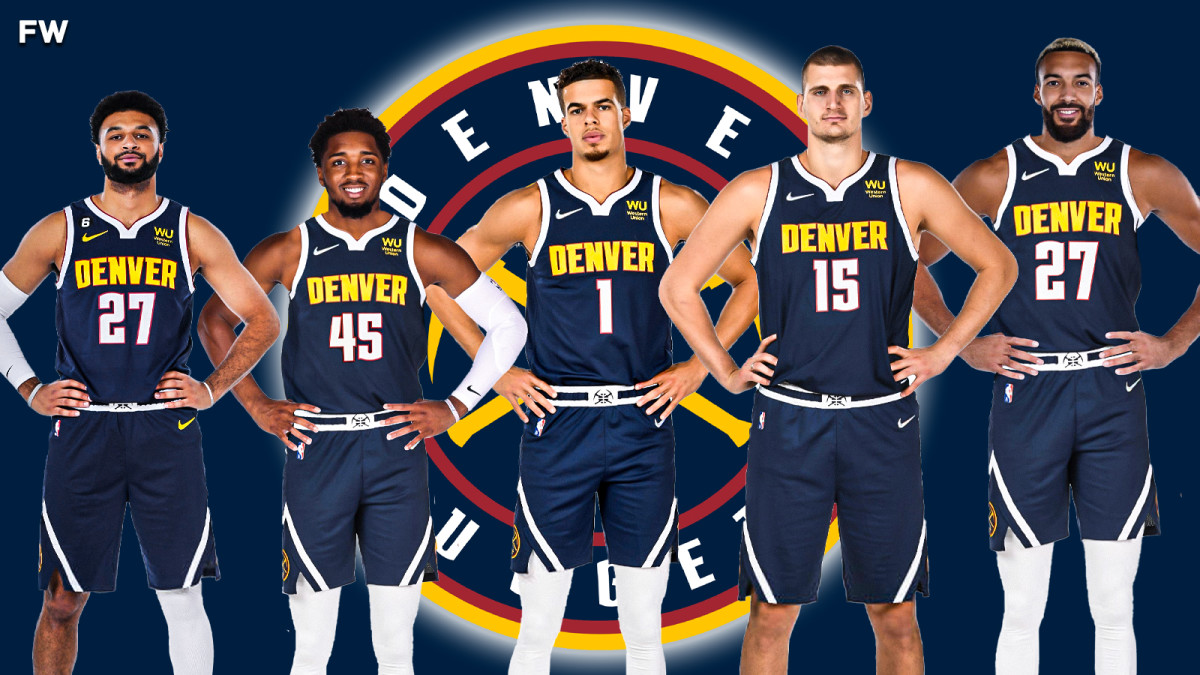 Jamal Murray, Donovan Mitchell, Michael Porter Jr., Nikola Jokic, Rudy Gobert