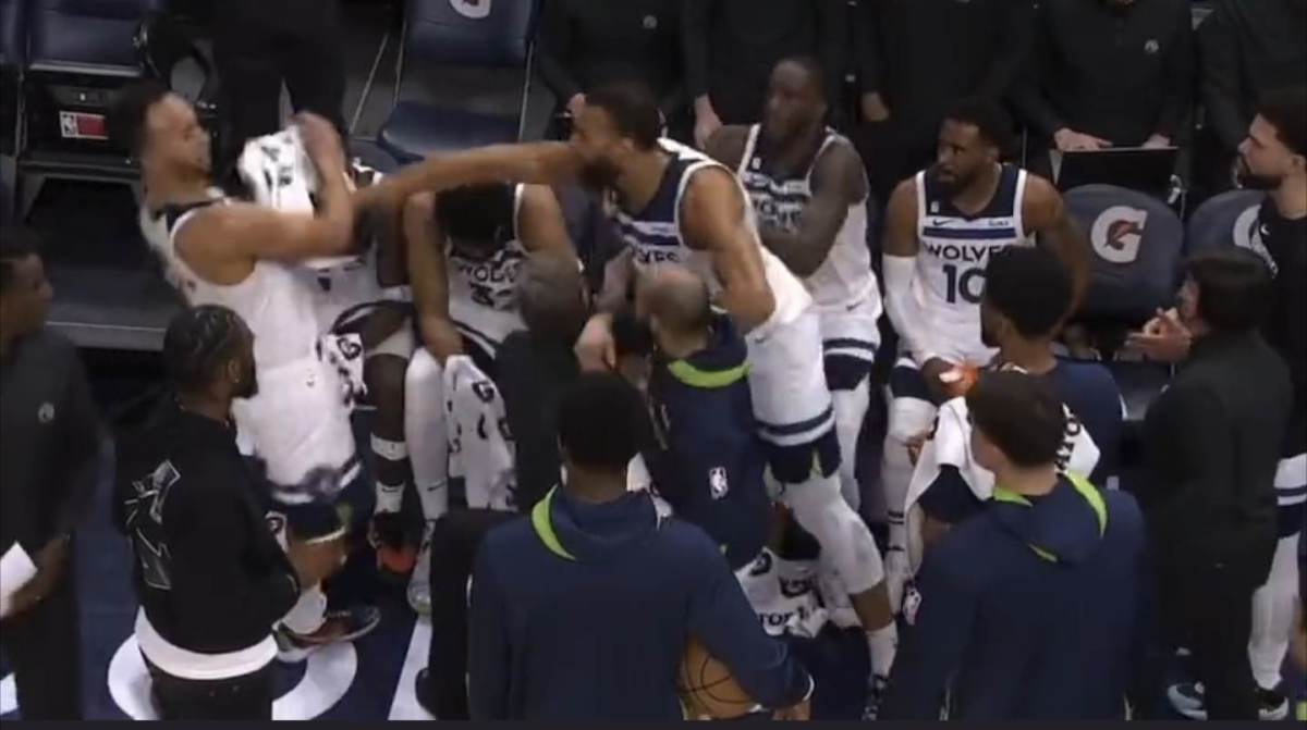 Watch Rudy Gobert Threw Punch At Kyle Anderson On Timberwolves Bench
