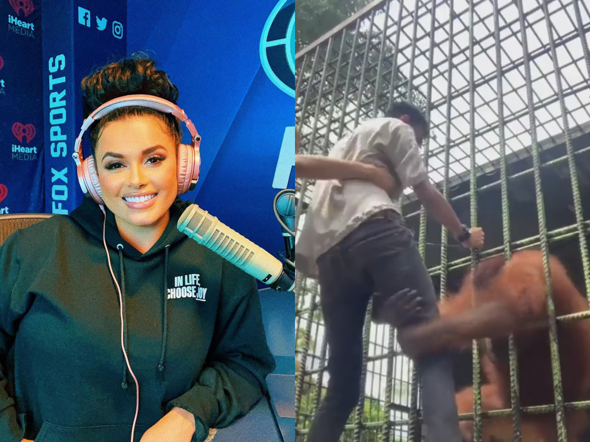 Joy Taylor Posts A Scary Video Where A Monkey Grabs Near His Cage: "Y'all Need To Leave These Animals Alone"