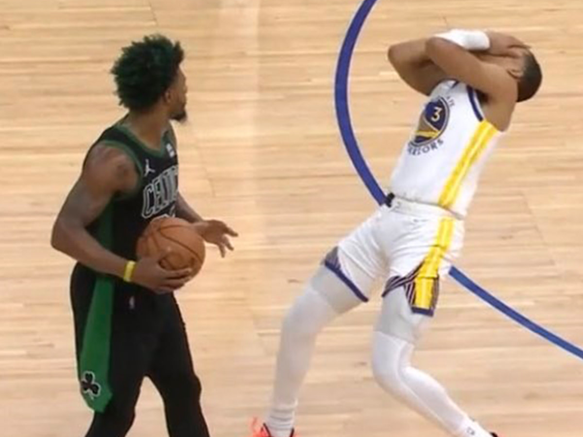 NBA Fans React To Jordan Poole's 'Flop Of The Century' In Game 5: "He Gives Marcus Smart A Taste Of His Own Medicine"