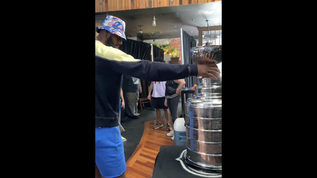 LeBron James Admires The Legendary Stanley Cup In Viral Video