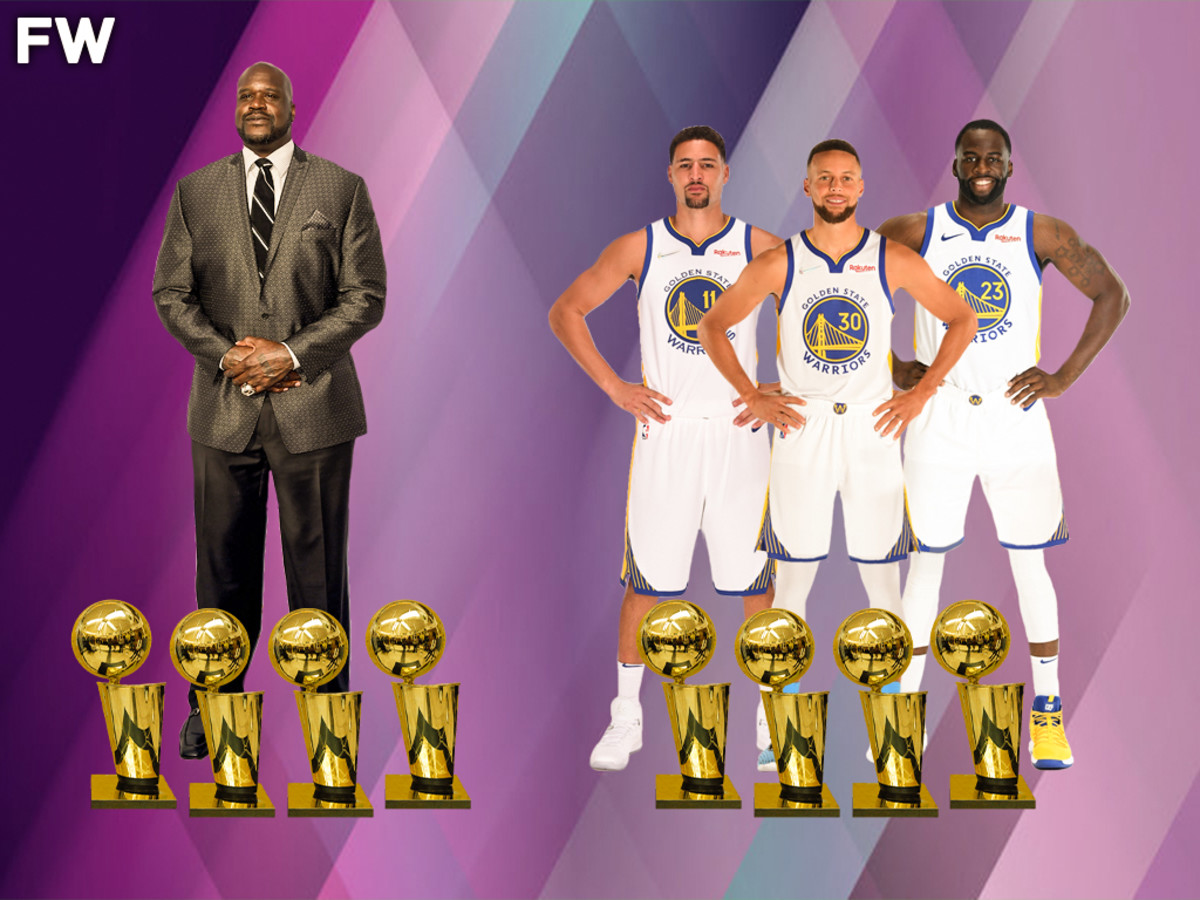 Shaquille O’Neal Congratulates Stephen Curry, Klay Thompson, And Draymond Green On Winning The 2022 NBA Championship: “Welcome To The 4 Rings Club.”