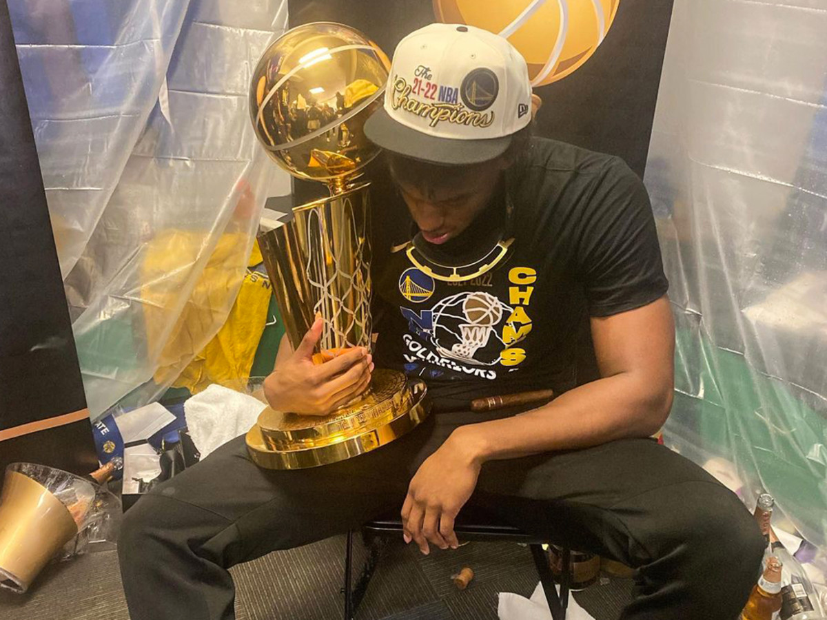 NBA Fans React To James Wiseman Posing Like Kobe Bryant After Winning The 2022 NBA Championship: "Bro He Literally Didn't Do Anything."
