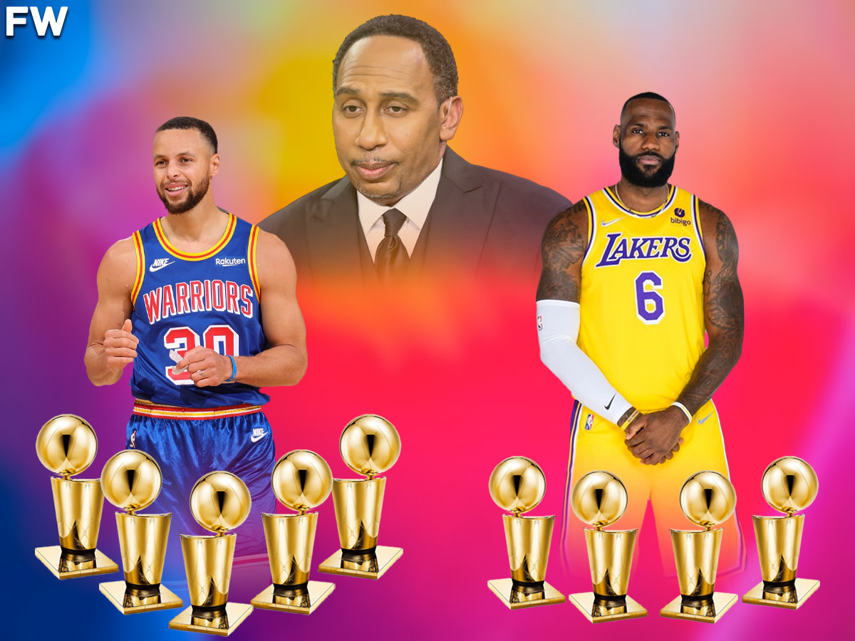Stephen A. Smith Says Stephen Curry Will Have More Titles Than LeBron James Next Year: "Steph Curry Will Surpass LeBron James, And He Will Have Five Chips. He Will Tie Kobe Bryant. He Will Surpass Shaquille O’Neal."