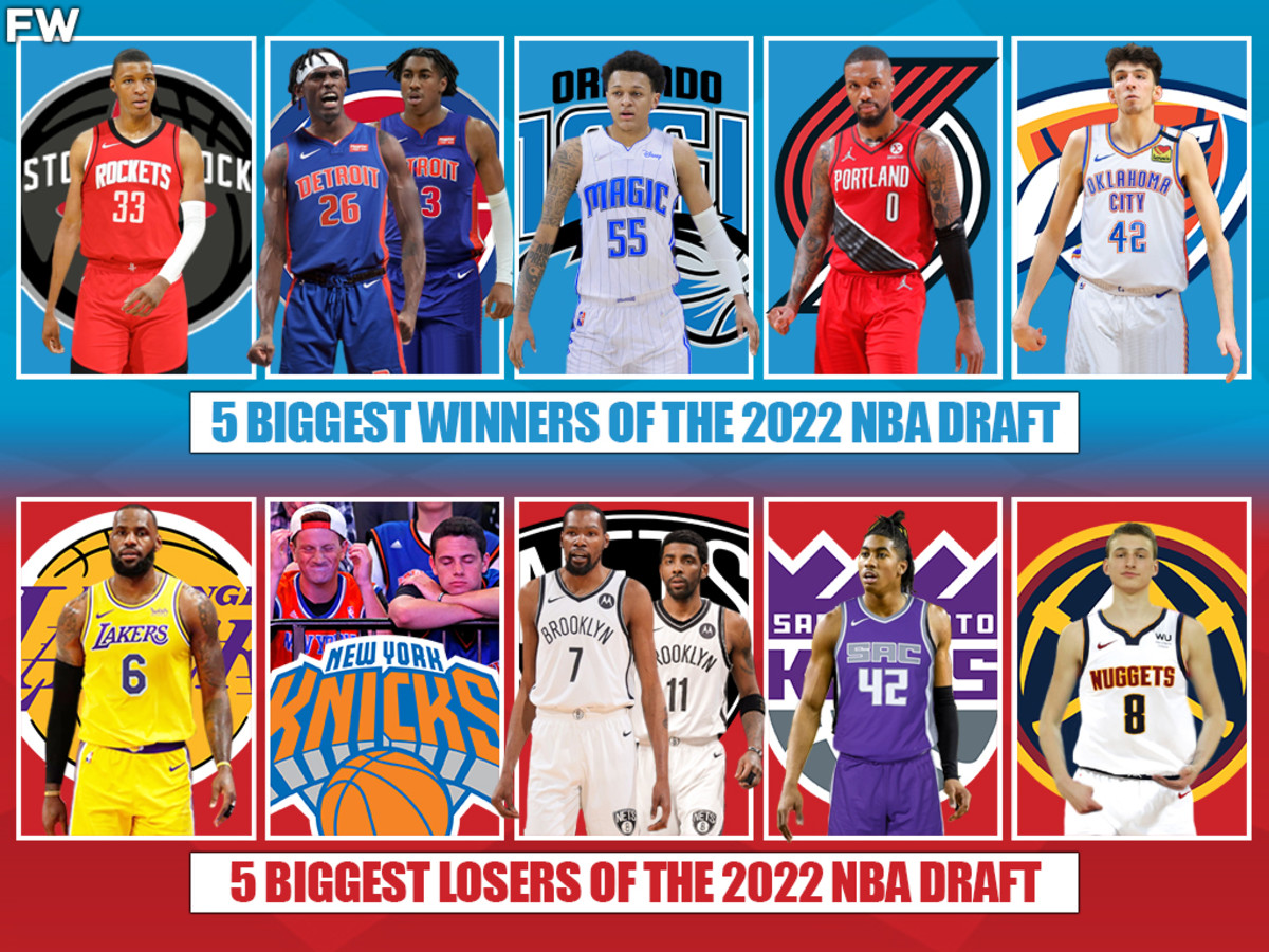 5 Biggest Winners And 5 Losers Of The 2022 NBA Draft