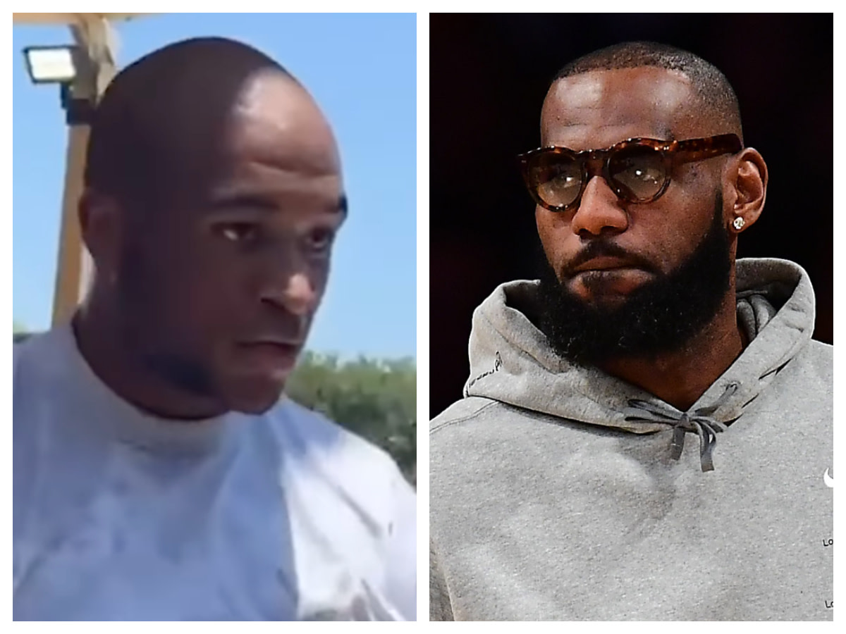 LeBron James Look-Alike Torching Rivals On A Military Base Goes Viral: "Man is Protecting The Country And The Rim"