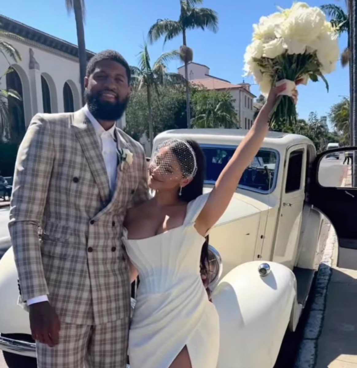 NBA Fans React After Paul George Marries Daniela Rajic: "Not The Only Ring He's Getting This Season."