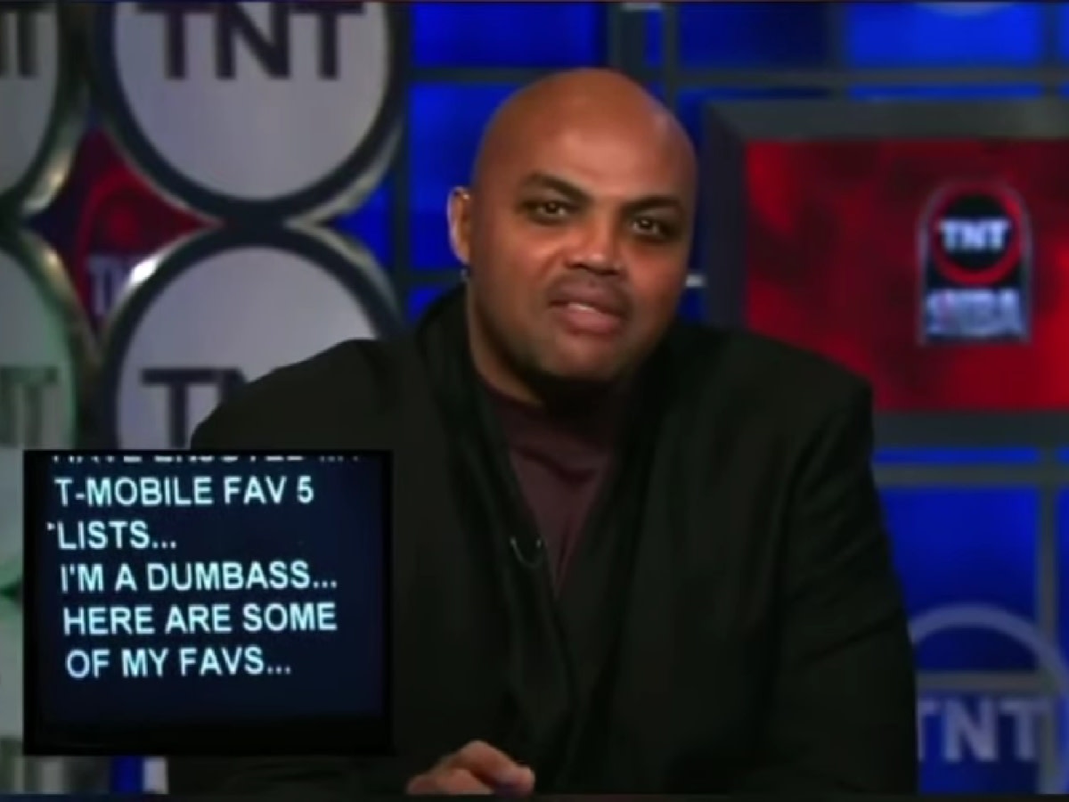 When Charles Barkley Hilariously Called Himself A Dumba** On Live TV