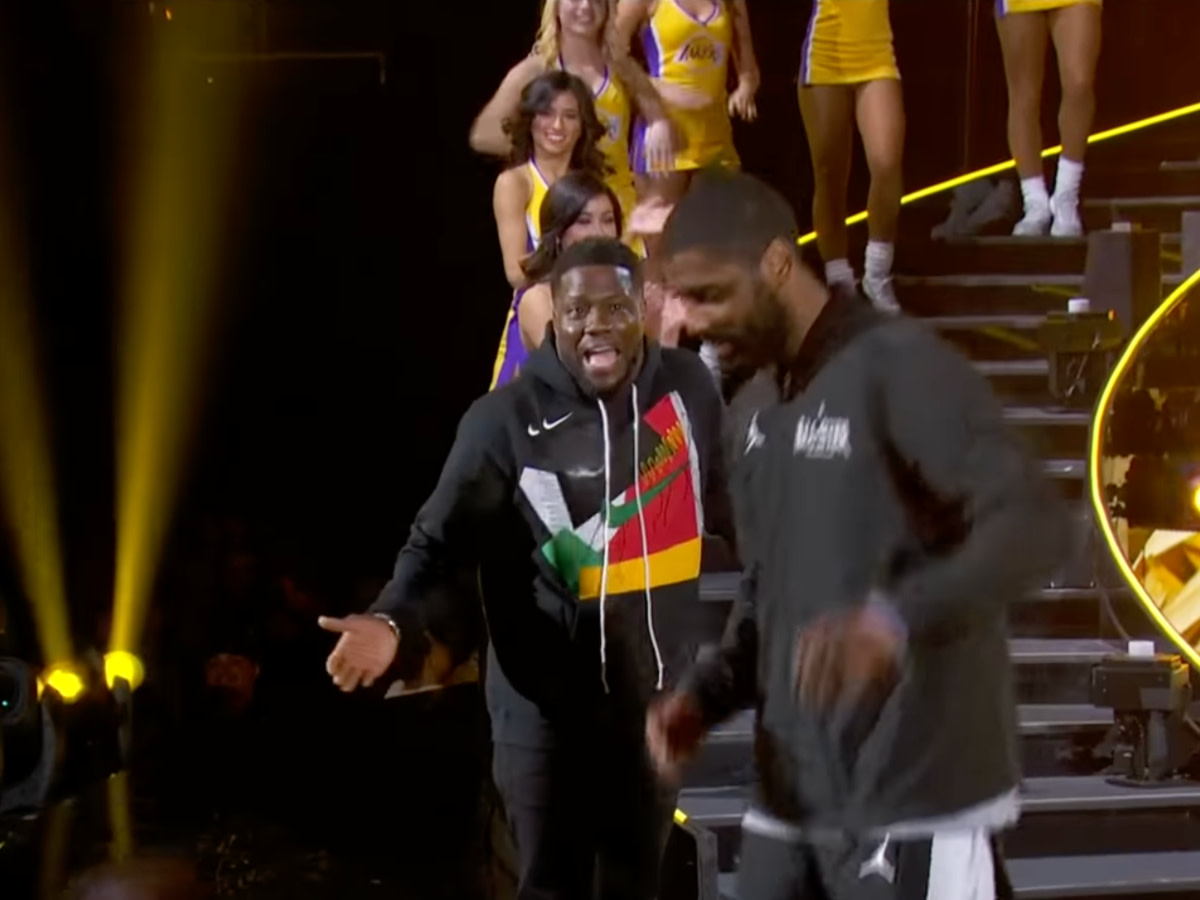 Kevin Hart Destroyed Kyrie Irving During The 2018 NBA All-Star Game Introductions: "LeBron, AD, Russ And KD All Laughing, Kyrie Is Just Serious As Hell"