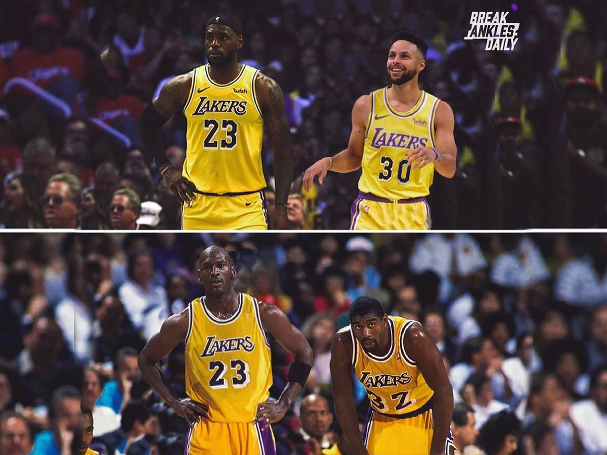 NBA Fans Discuss Which Duo Would Win More Rings: LeBron James And Stephen Curry vs. Michael Jordan And Magic Johnson