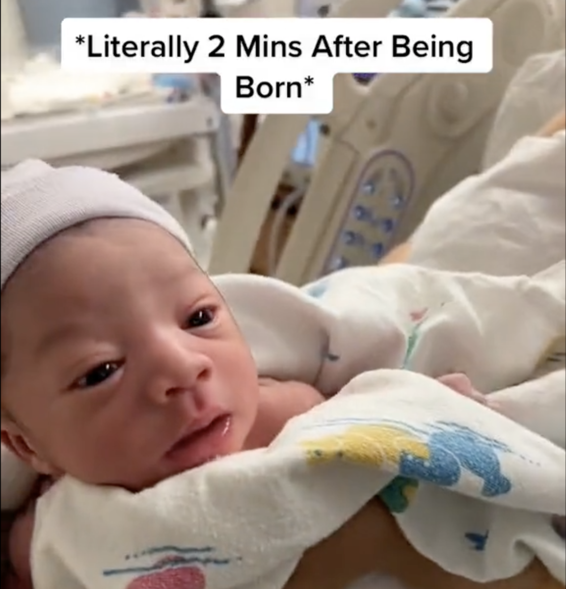 Father Shows His Newborn Baby Stephen Curry Highlights Straight Out The Womb