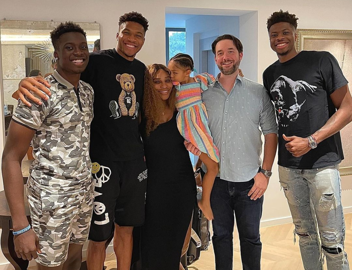 Giannis Antetokounmpo Poses With Serena Williams And His Brothers In Epic Picture: "So Much Legacy In One Photo."
