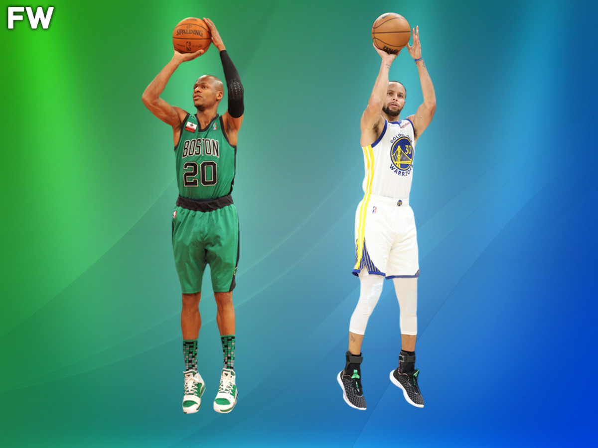 Stephen Curry Would Need To Miss 500 Consecutive 3-Pointers To Fall Below Ray Allen's Career 3-PT%