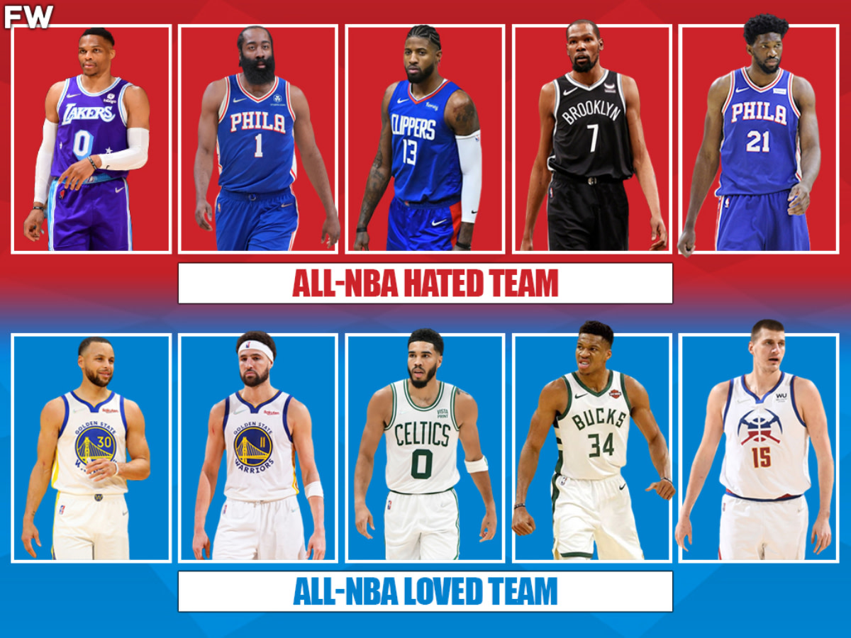 NBA Fans Debate Who Would Win In A 7-Game Series: All-NBA Hated Team Or All-NBA Loved Team