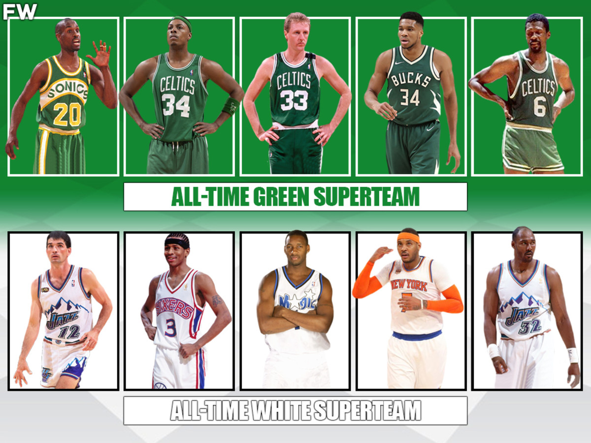 All-Time Green Superteam vs. All-Time White Superteam: Who Would Win A 7-Game Series?