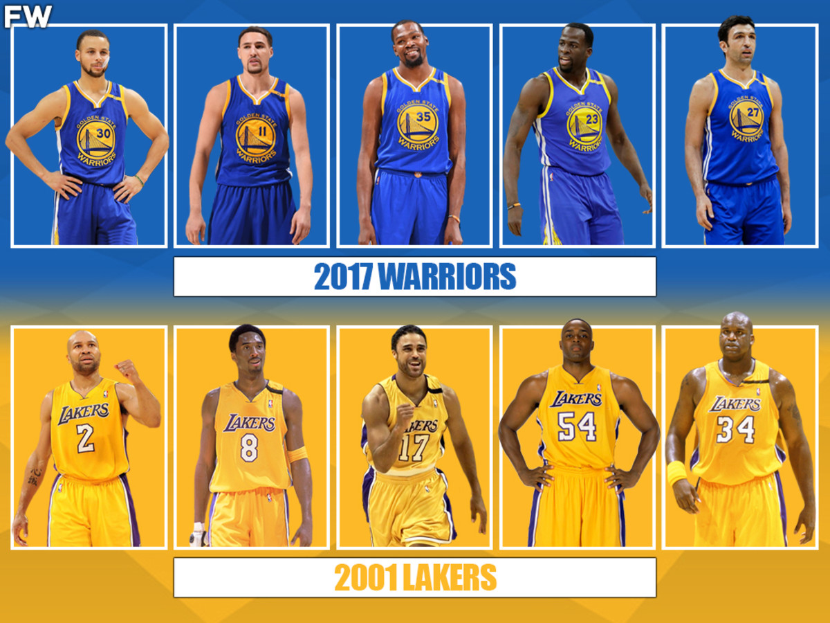 2017 Golden State Warriors vs. 2001 Los Angeles Lakers: Who Would Win A 7-Game Series?