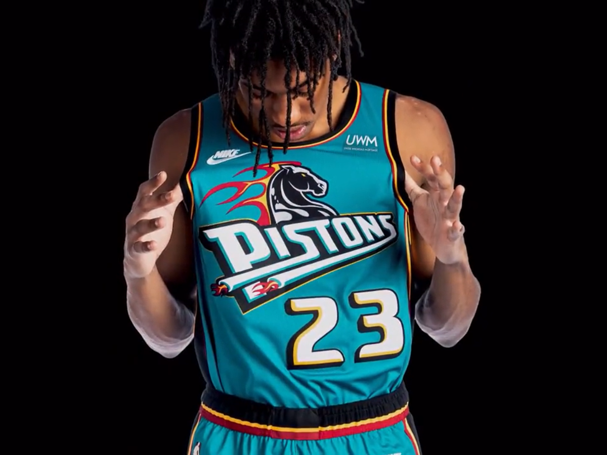 Detroit Pistons Re-Introduce Iconic Teal Jerseys For 2022/23 Season