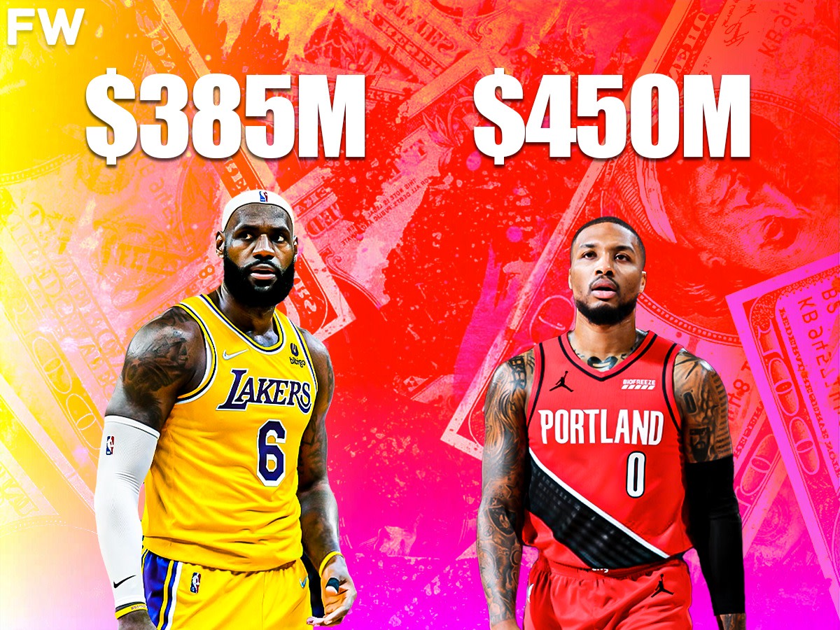 Damian Lillard Will Earn $450 Million By The Time He Is 36, While LeBron James Only Earned $385 Until That Age
