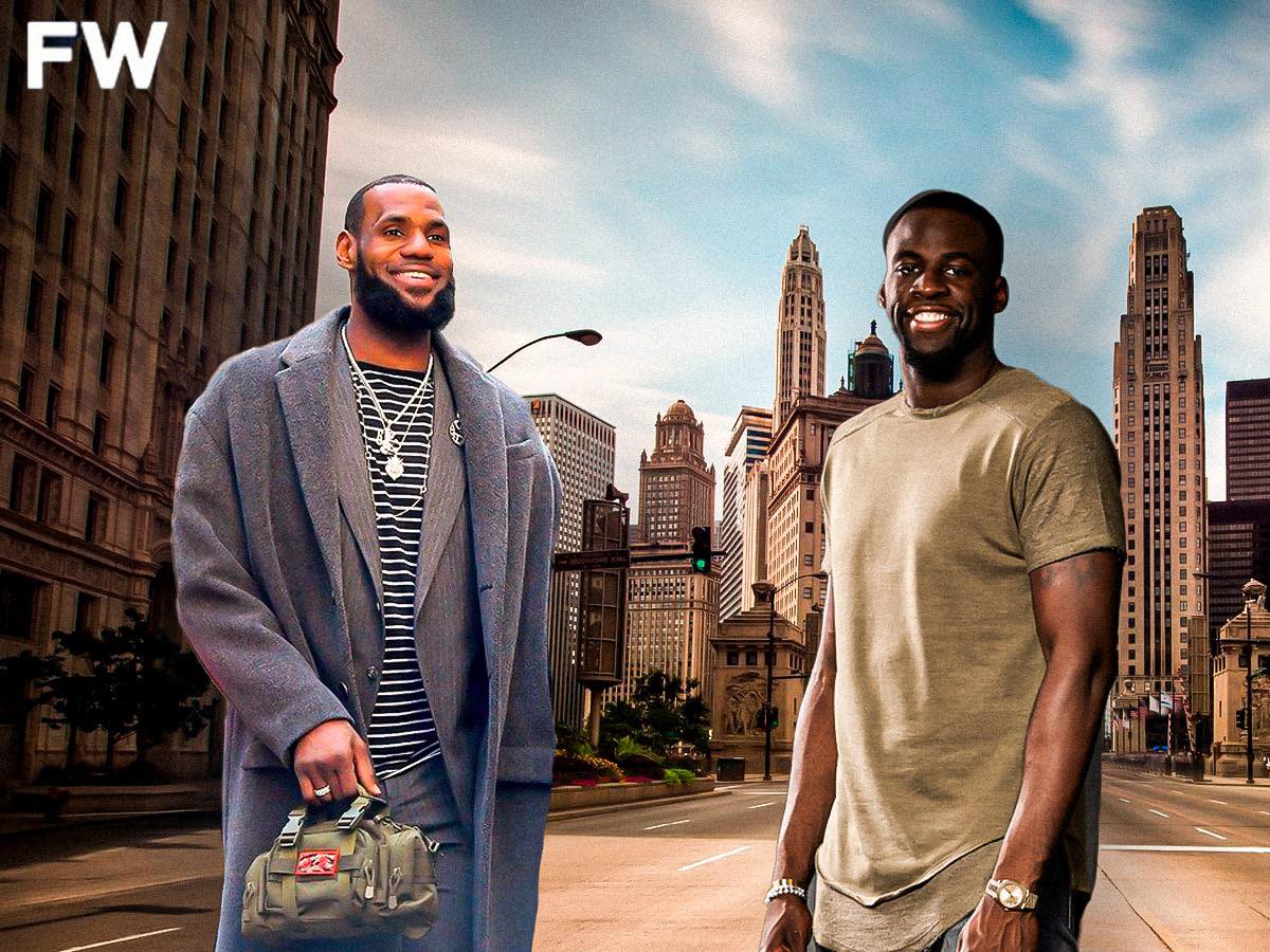 Video: LeBron James Spotted Hanging Out With Draymond Green As He Poses For Pictures With Fans