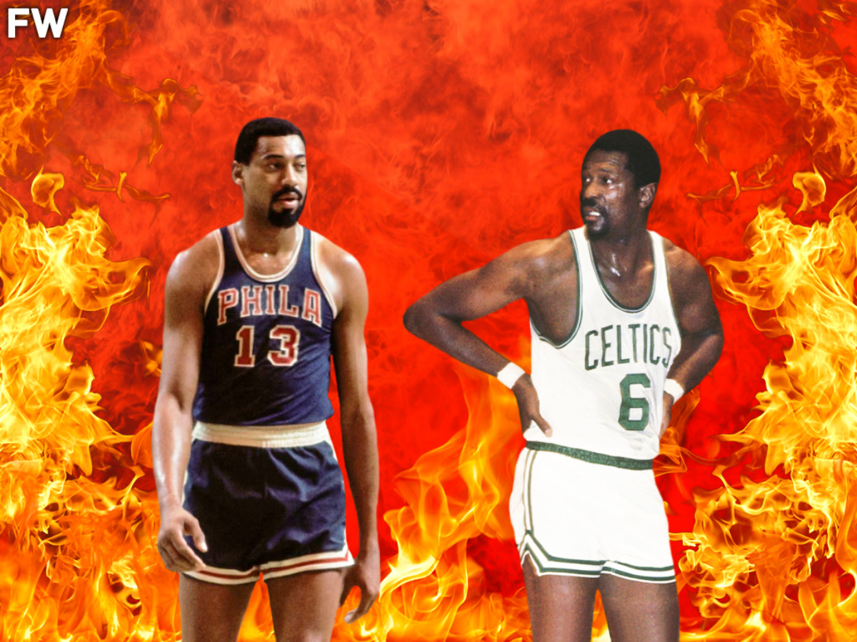 (Video) Wilt Chamberlain And Bill Russell Had A Massive Fight In 1966: "I'm Warning You. Bill Will Kill You."
