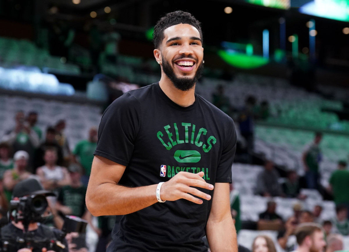 Jayson Tatum Seemingly Cools Off Kevin Durant Rumors While Discussing Celtics Roster: "We Don't Have No Free Agents On The Team, So Everybody Gotta Comeback."