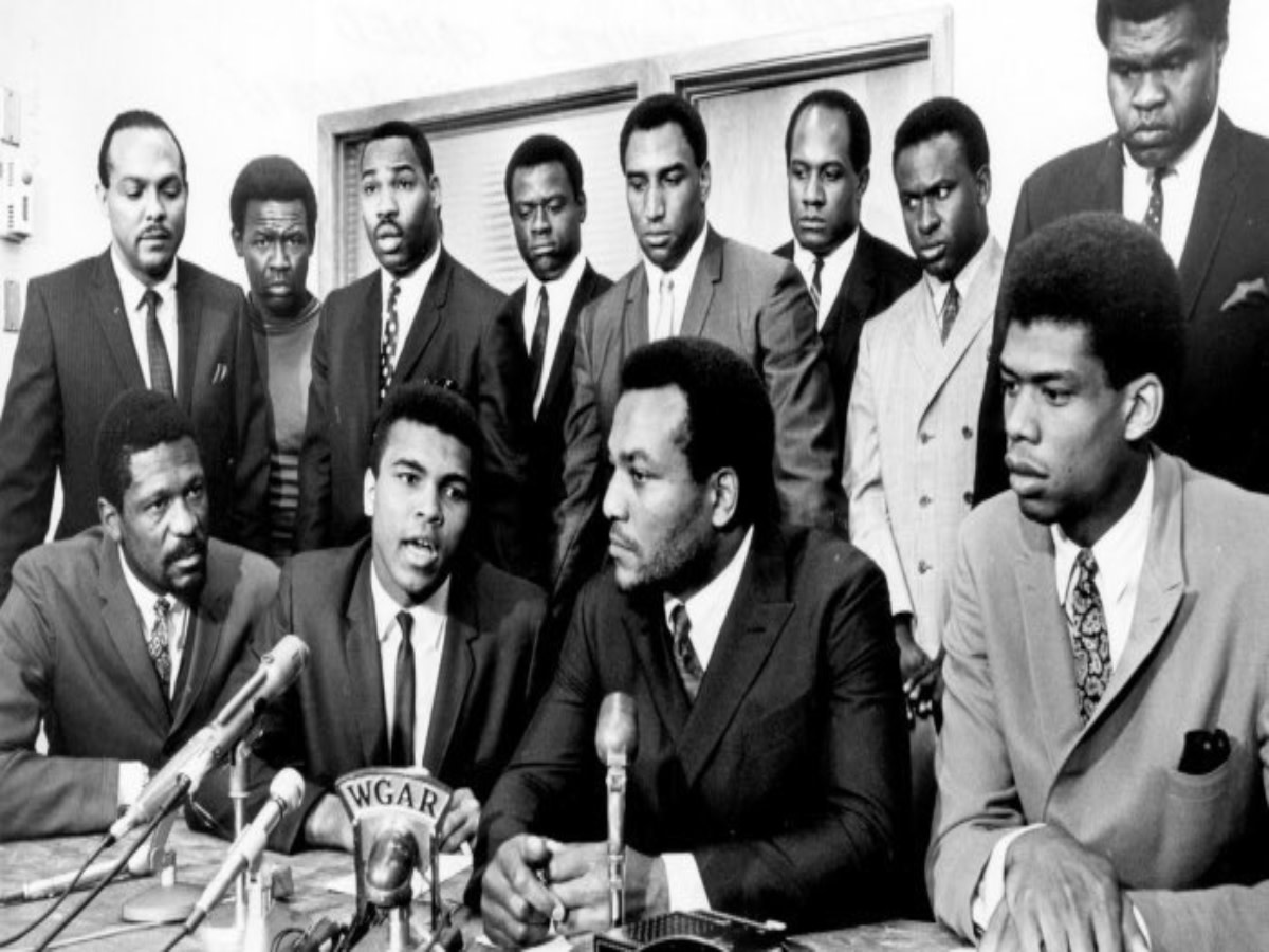 Jaylen Brown Shares Iconic Picture of Bill Russell And Kareem Abdul-Jabbar At The Muhammad Ali Summit