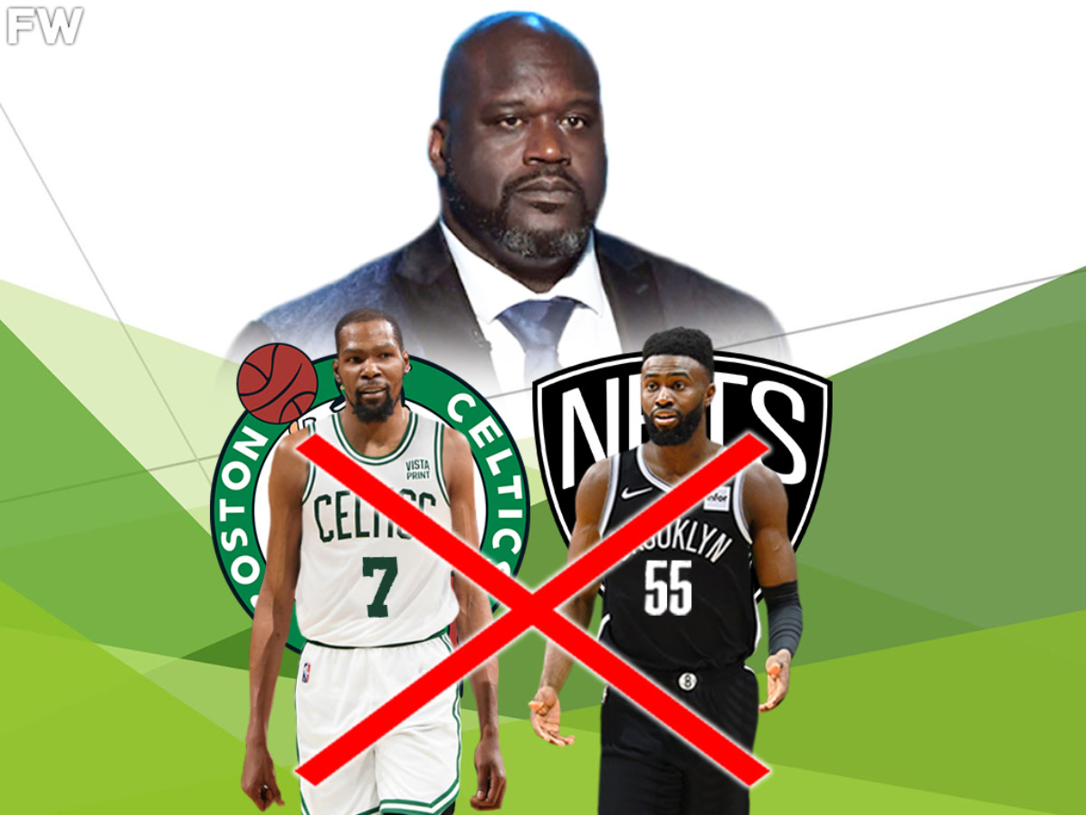 Shaquille O'Neal Says The Boston Celtics Shouldn't Trade Jaylen Brown For Kevin Durant: "My Answer Is No. Excuse Me, The Answer Is Hell No."