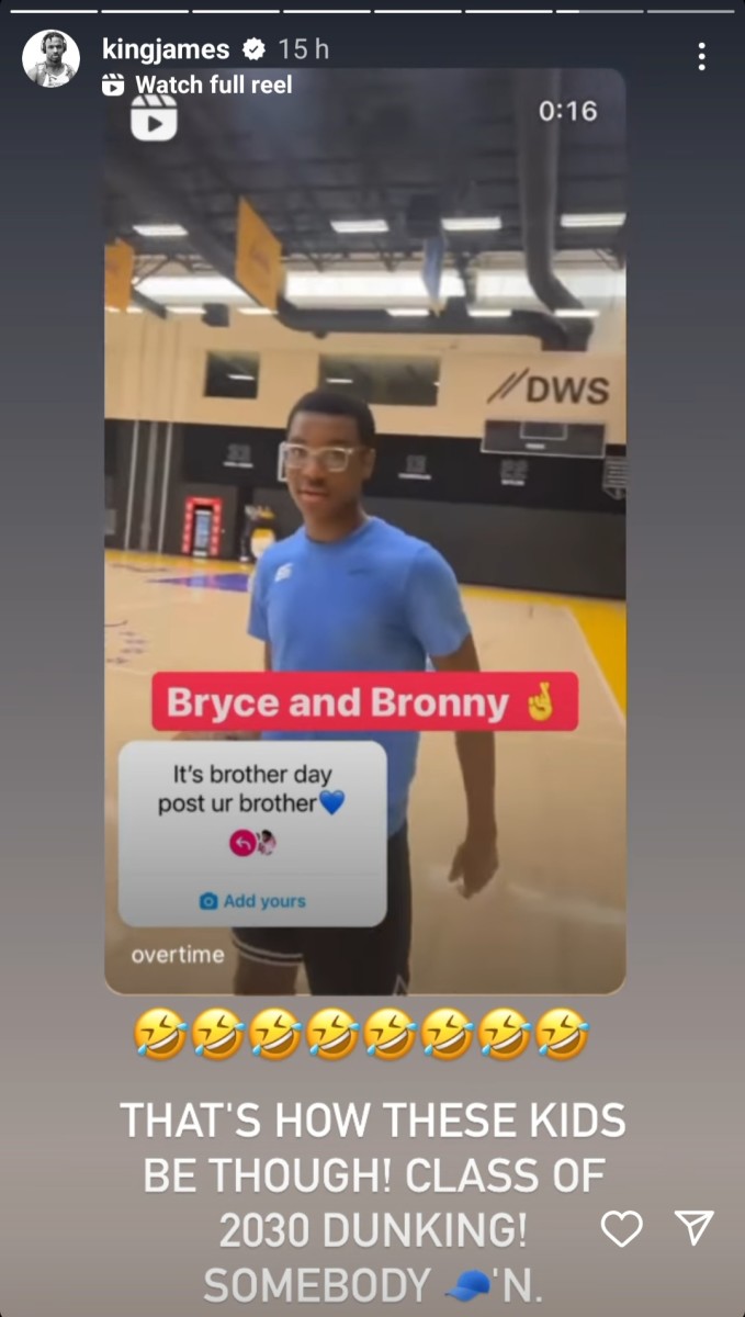 Bronny james snapchat online