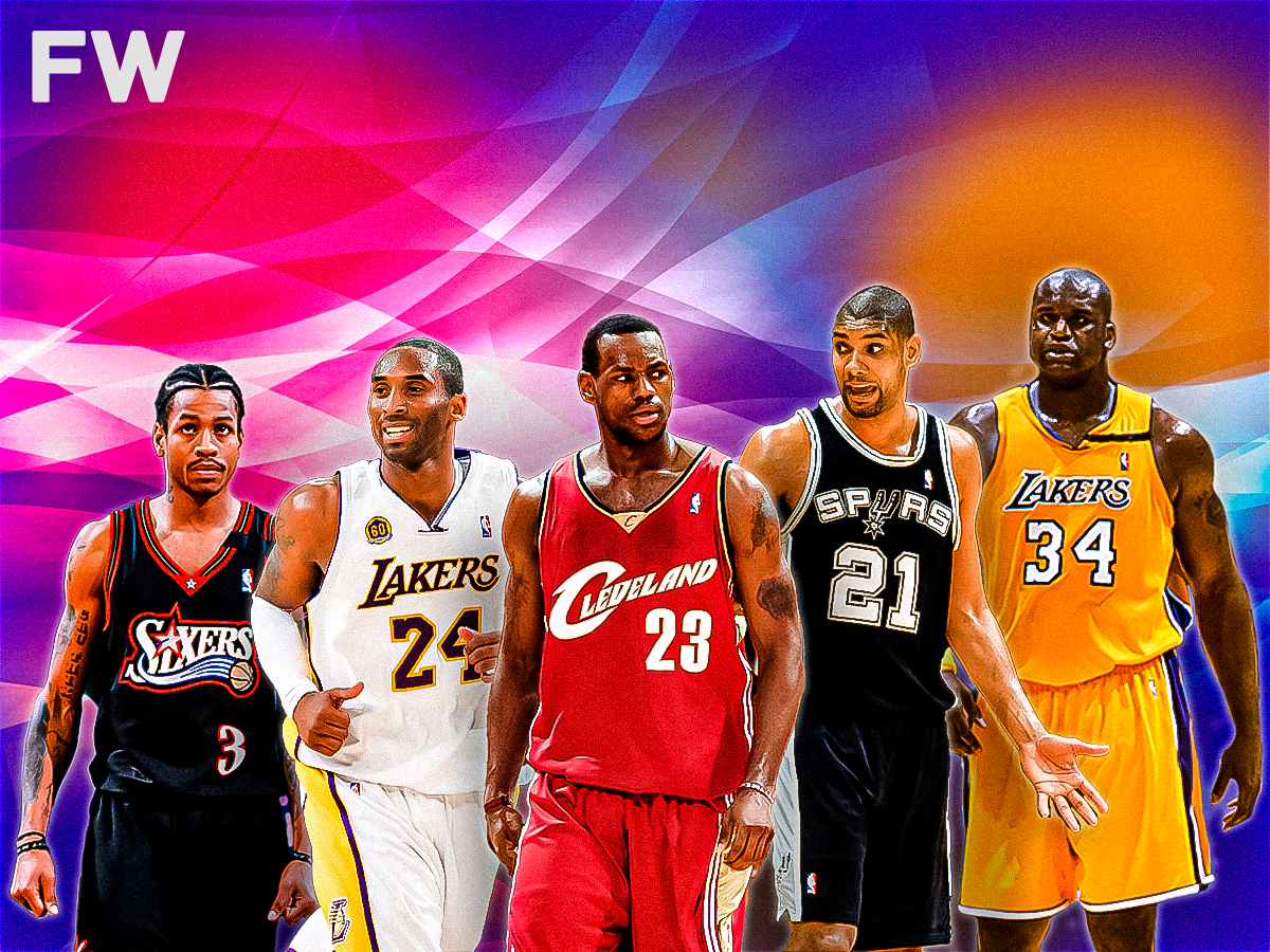 NBA Fans Debate Which Starting 5 Would Beat The All-2000s Starting 5 Featuring Allen Iverson, Kobe Bryant, LeBron James, Tim Duncan And Shaquille O'Neal