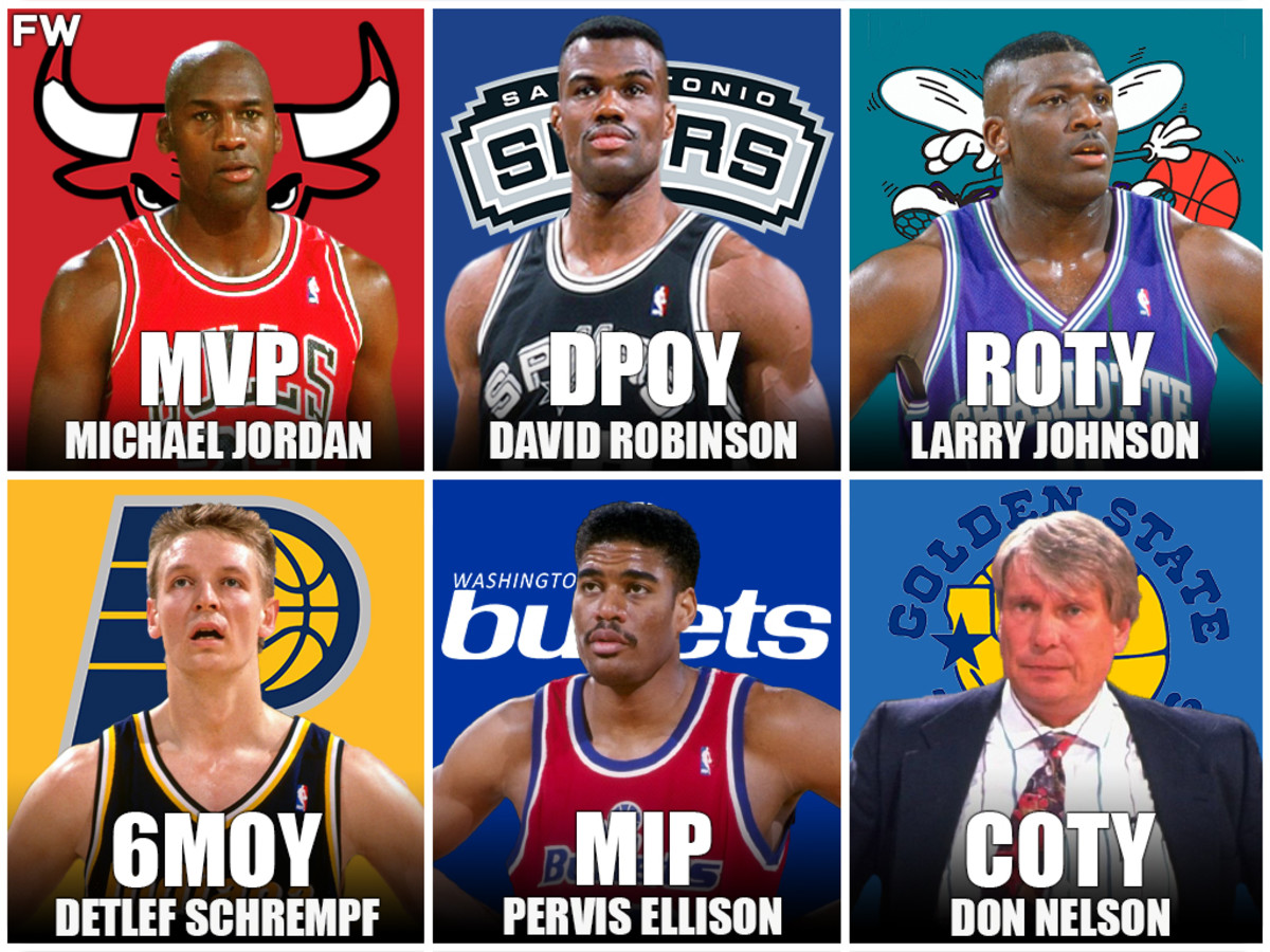 1992 NBA Award Winners: Michael Jordan Won His Third MVP Award, David ...