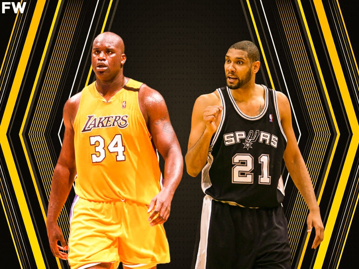 Shaquille O'Neal Said Tim Duncan Was The Only Big Man He Could Never Break: "Whenever I Run Into A Tim Duncan Fan Who Will Say Tim Duncan Is The GOAT, I Won't Disagree With Him."