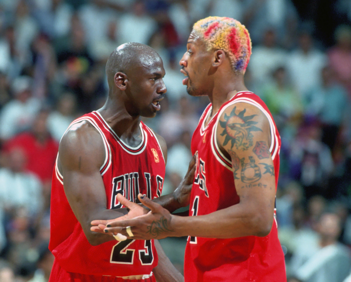 Dennis Rodman Took A Shot At Michael Jordan While Being Teammates In 1997: "I Don't Give A F**k About Anybody In The NBA... Hanging with Michael Jordan is Supposed To Be Big News? Please."