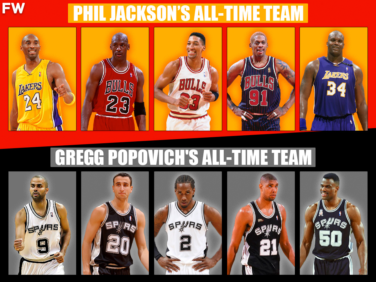 Phil Jackson’s All-Time Team vs. Gregg Popovich’s All-Time Team: Who Would Win A 7-Game Series?
